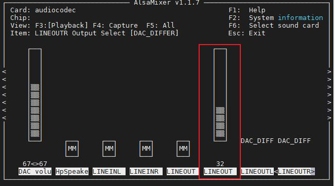 Headphone volume control in alsamixer