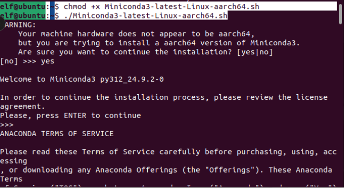Anaconda installation