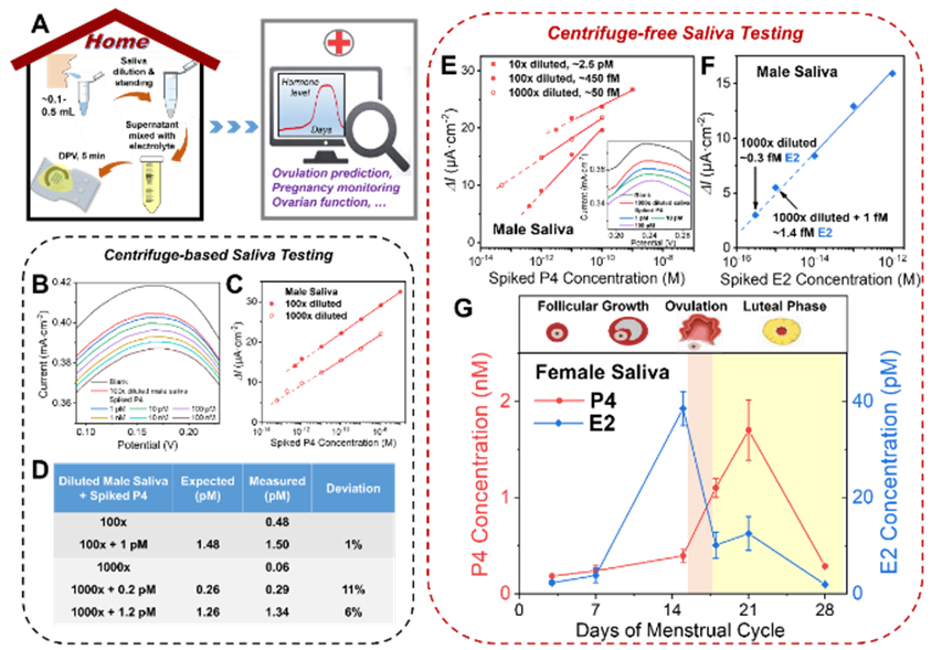 At-home no-centrifuge saliva hormone testing and longitudinal monitoring