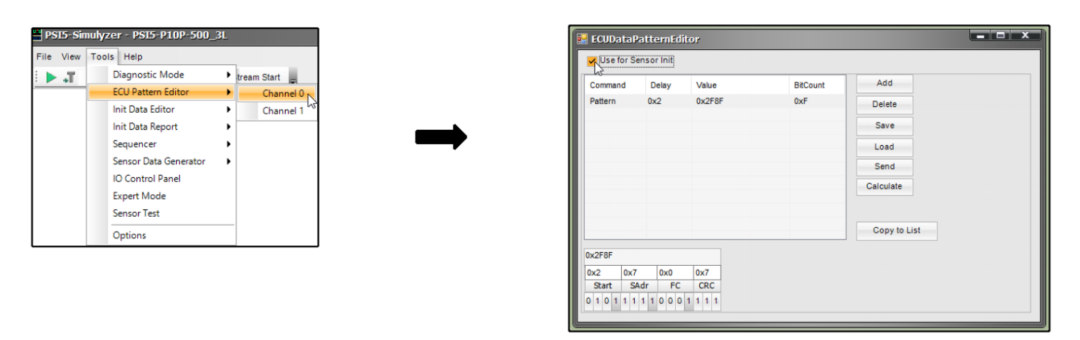 Parameter editor