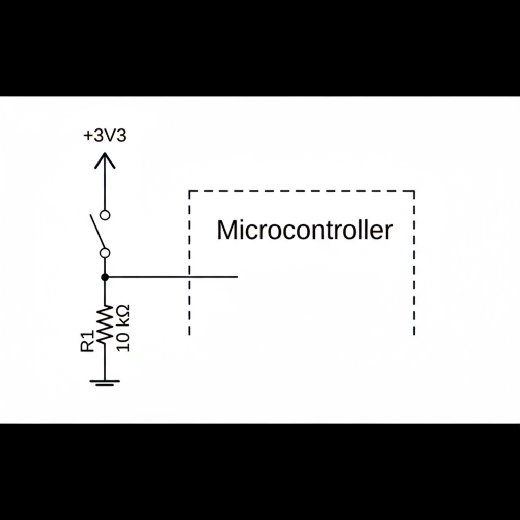 Pull-down resistor solution