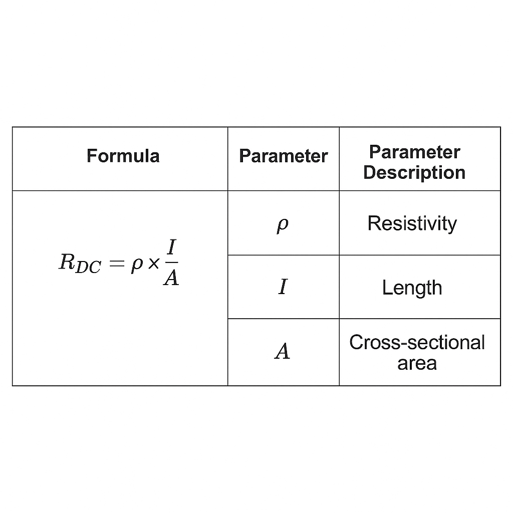 copper wire RDC calculation