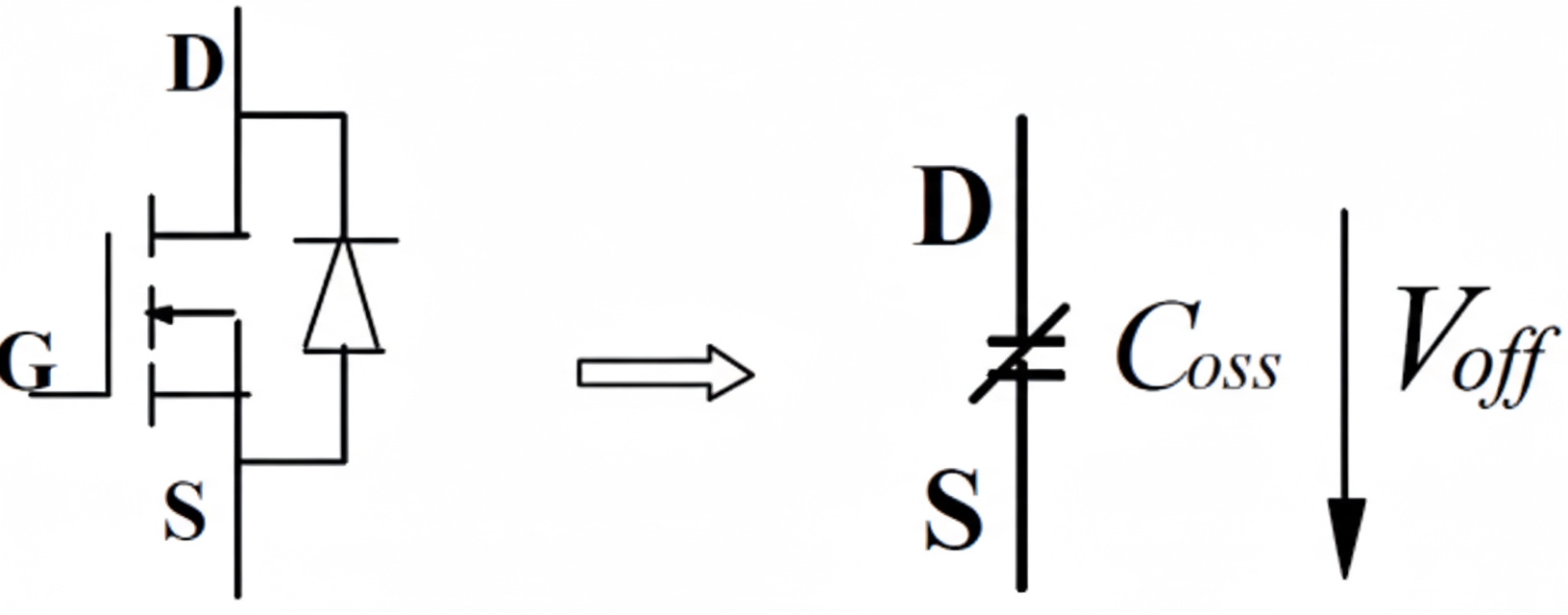 Forward cutoff equivalent circuit