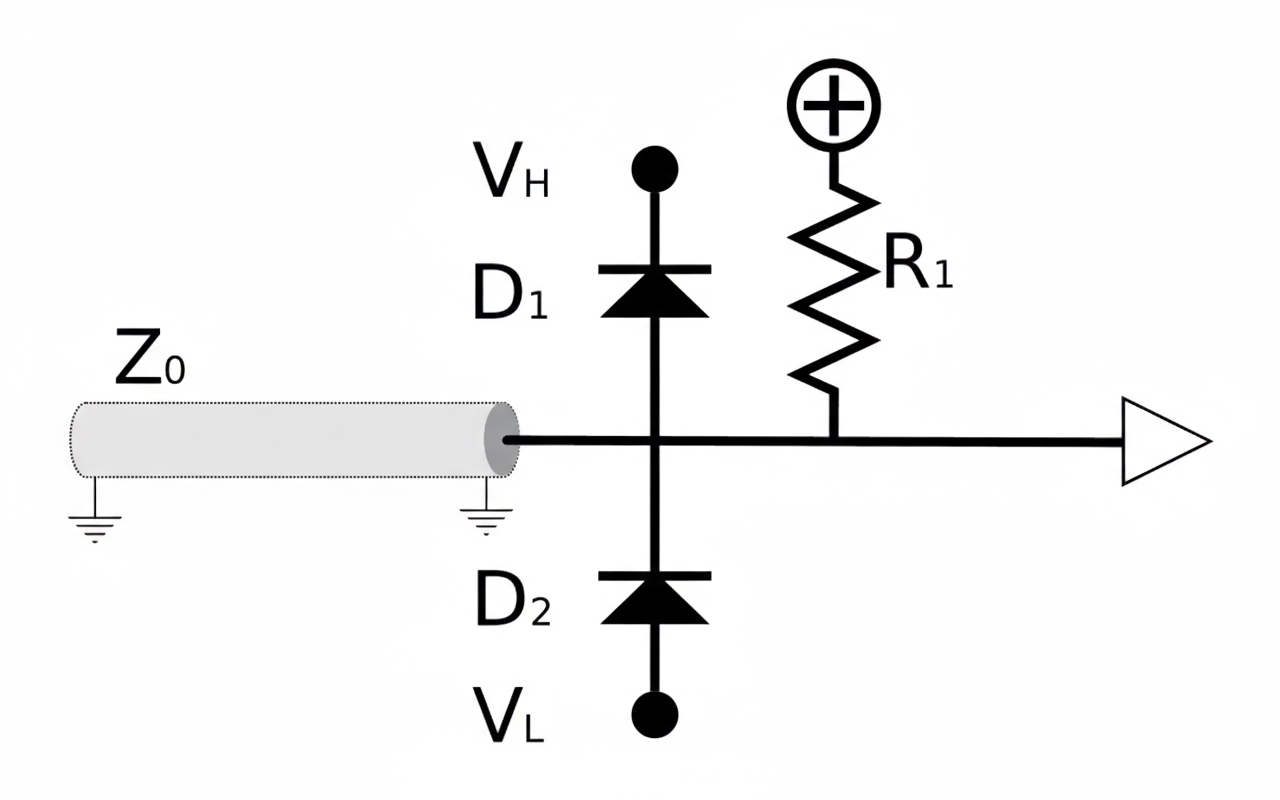 transient protection using clamping diodes