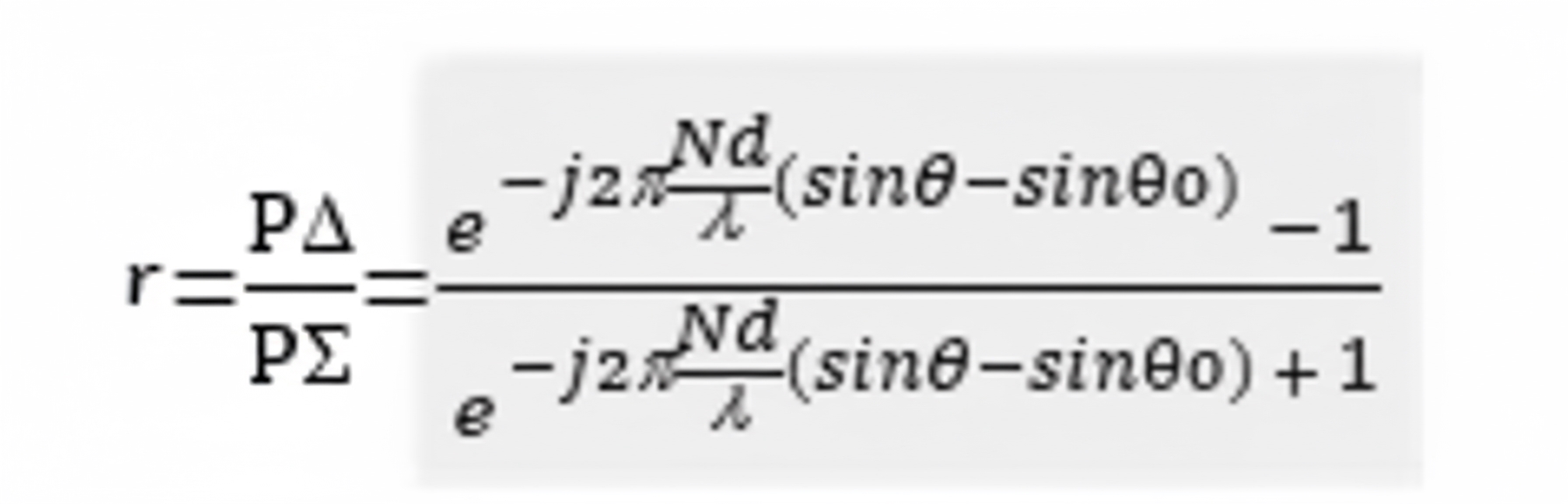 ratio of difference to sum