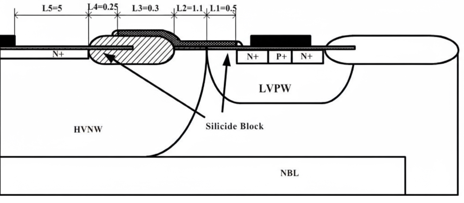 LDMOS layout diagram
