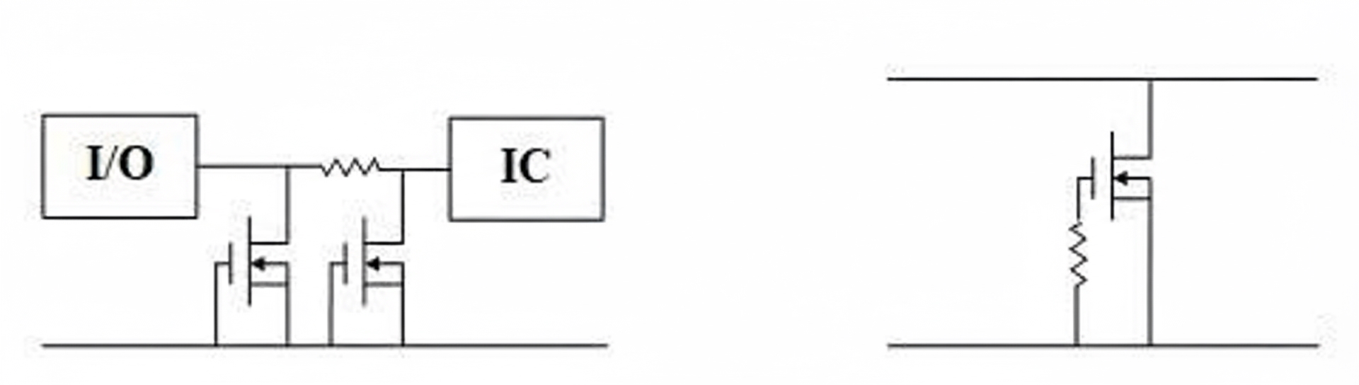 Figure 5 Series resistor in protection scheme