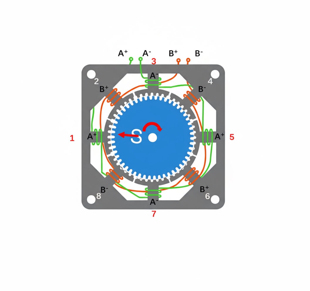 Stepper Motor Operation and Driving Principle