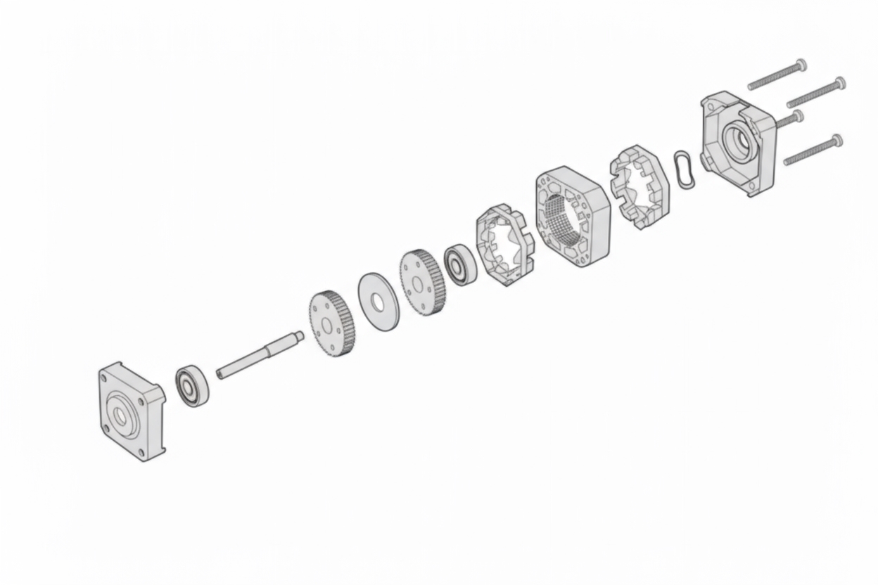 Stepper motor construction
