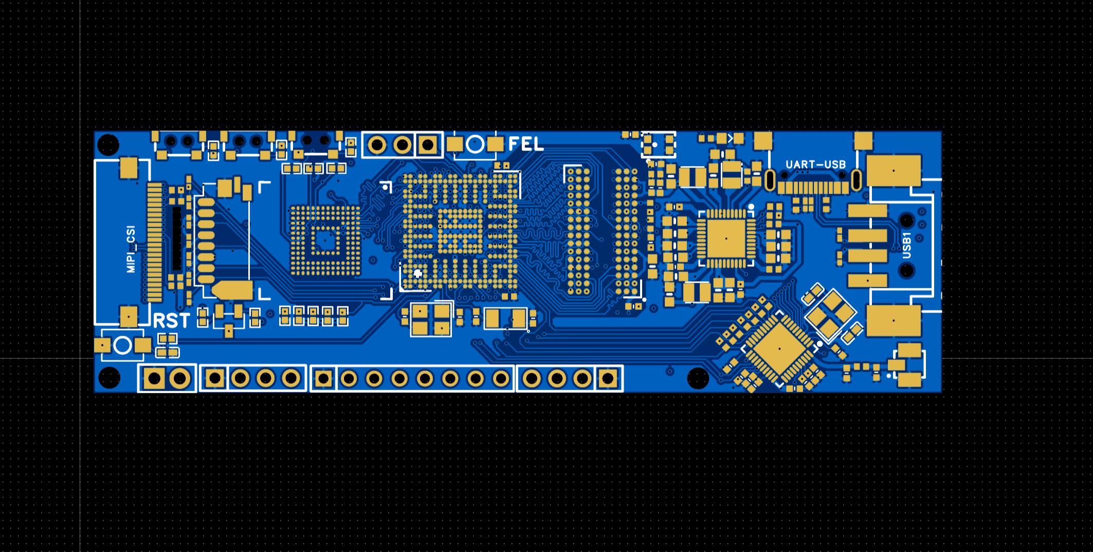 wearable camera PCB sample bottom