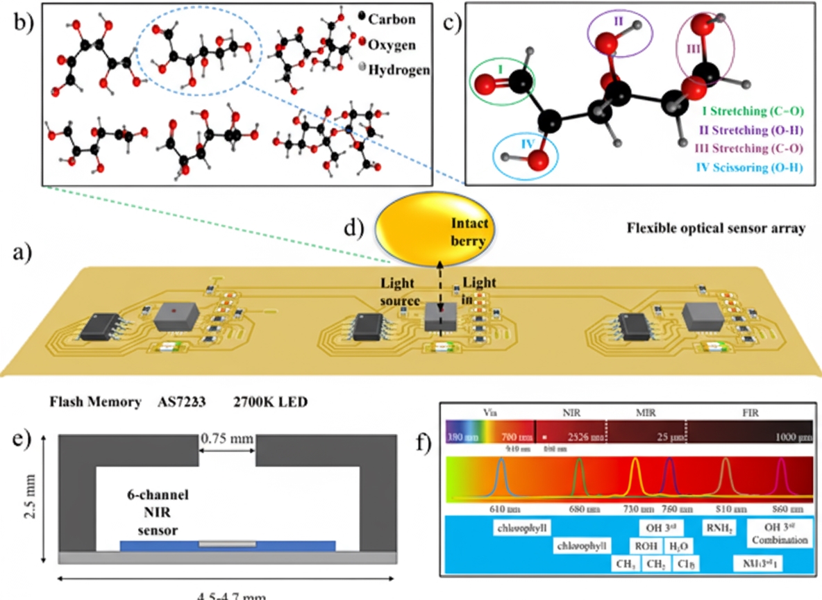 Near-infrared fruit quality monitoring principle