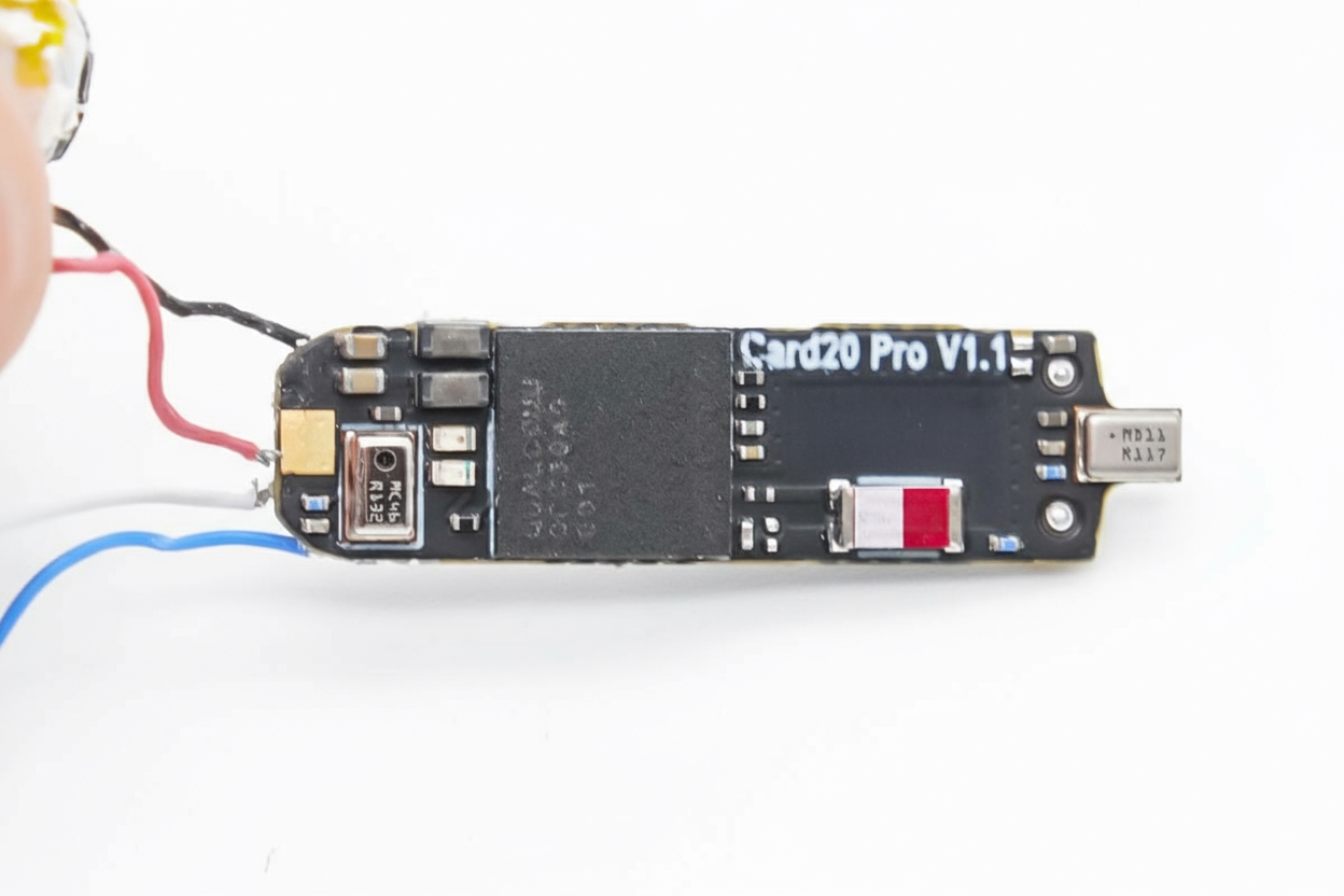 One side of the earbud mainboard