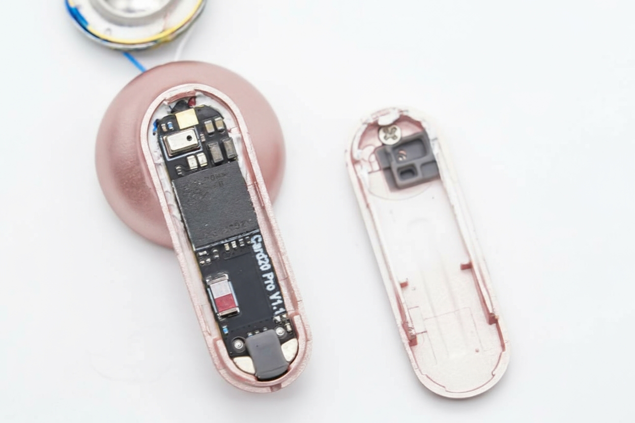 Speaker removed from earbud