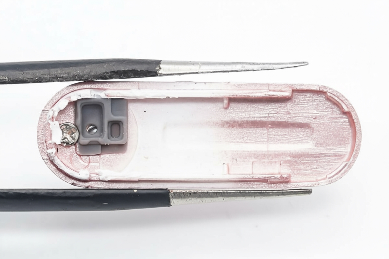 Stem back cover removed