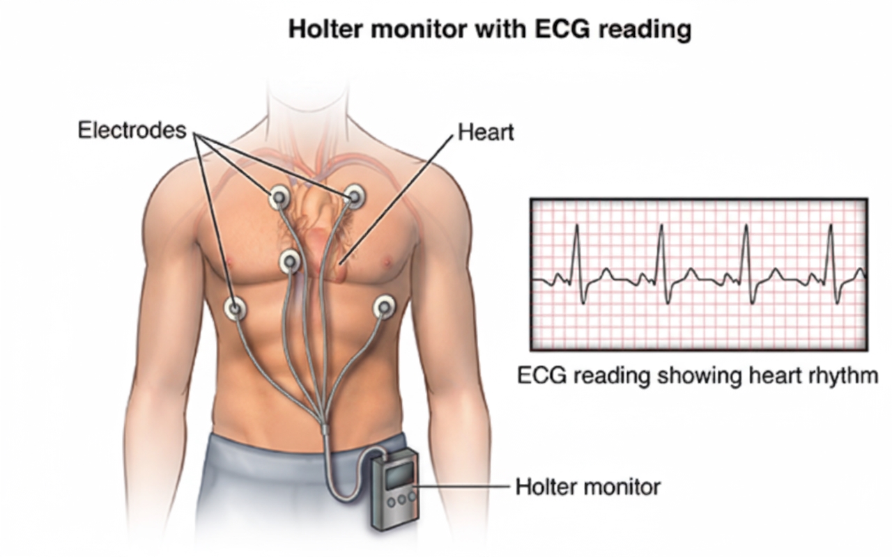 Holter dynamic ECG monitor