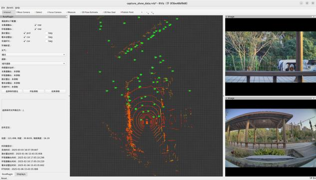 Rviz point cloud and camera visualization