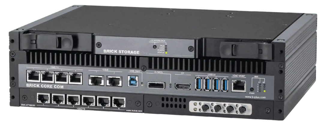 BRICKplus industrial controller with BMC-ETH6000 and CAN expansion
