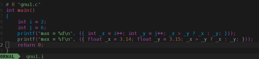 Using GNU C Extensions in C