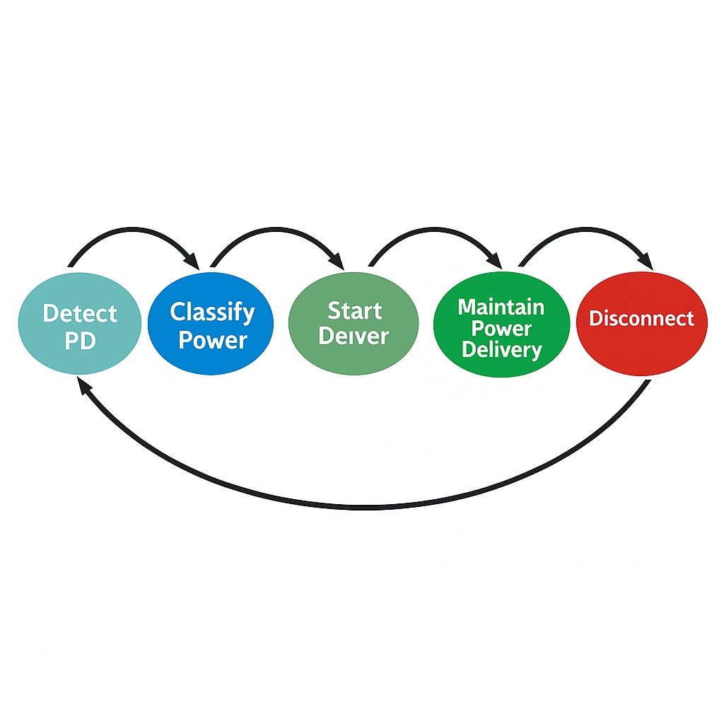 PoE detection and classification flowchart