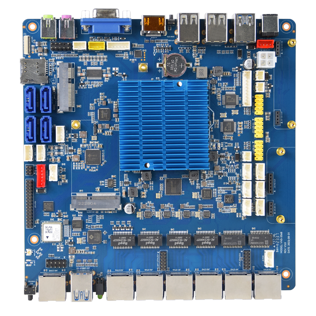 VNS-3568 Mini-ITX Board with Six Gigabit Ethernet