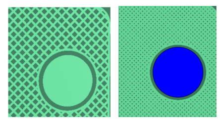 Top and bottom ground pour illustration