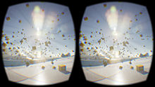 VR headset optical layout example