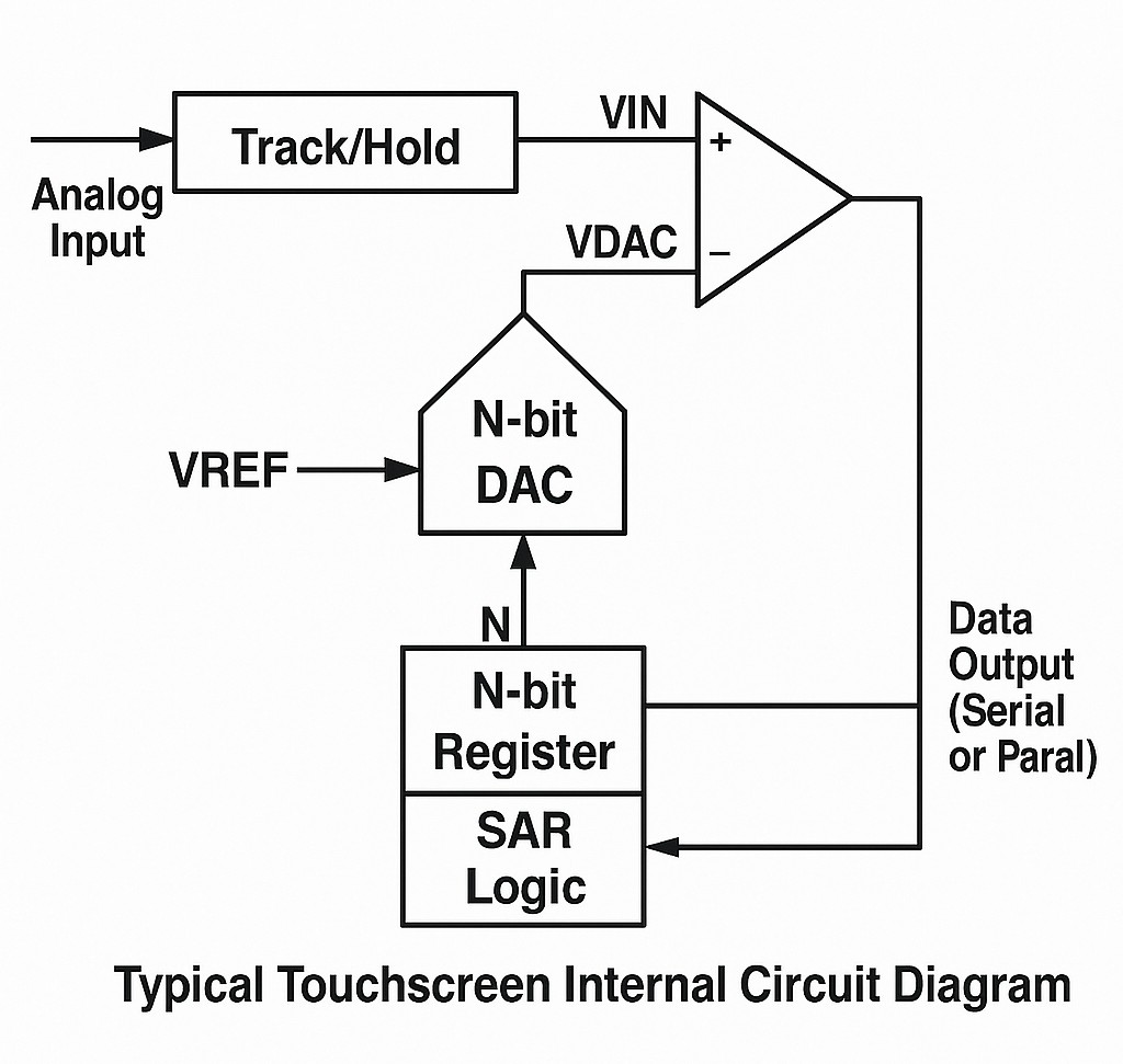 Internal Structure of a Touchscreen