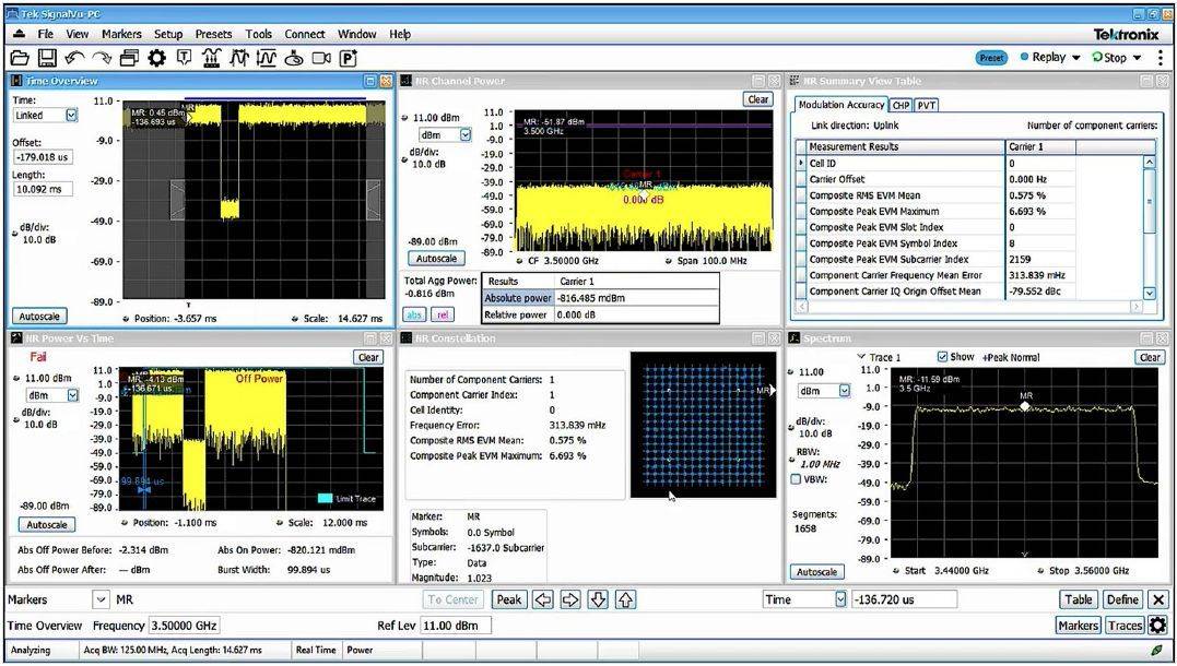 EVM within specification when current is normal