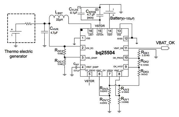 Integrated energy harvesting and battery management ICs provide complete solutions with minimal external components