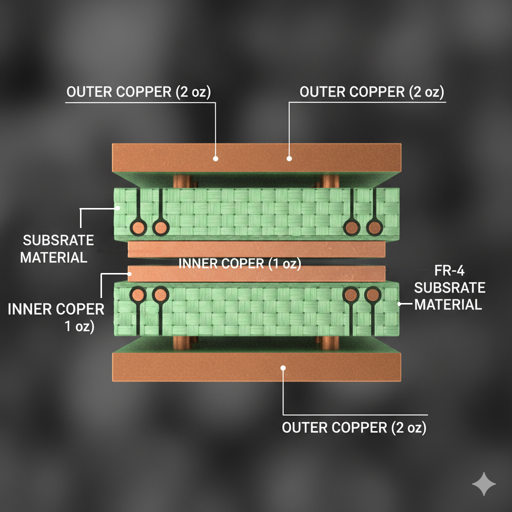 Copper Thickness (Mils) as a Factor in Choosing the Right PCB Material for Your Application