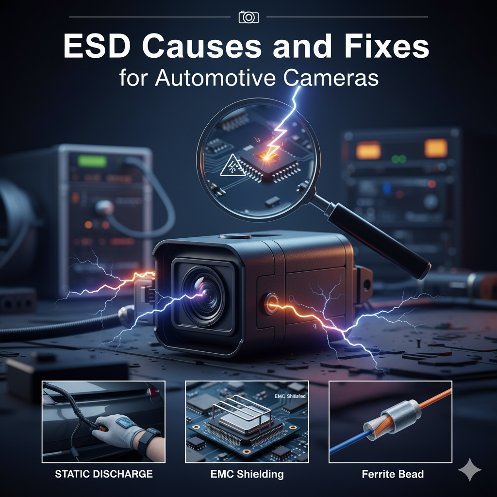 ESD Causes and Fixes for Automotive Cameras