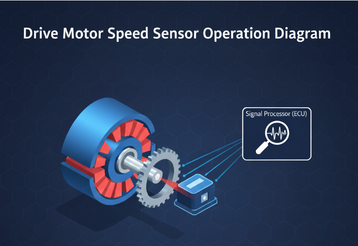 Drive Motor Speed Sensor Operation Diagram