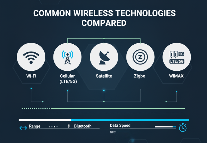 Common Wireless Technologies Compared