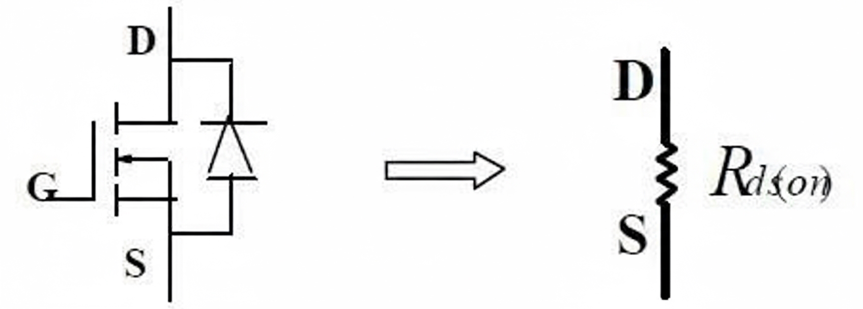 Power MOSFET Forward and Reverse Conduction Circuits