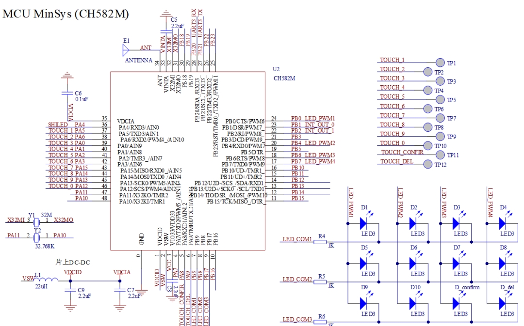 Capacitive Touch Key Design for Bluetooth Door Locks