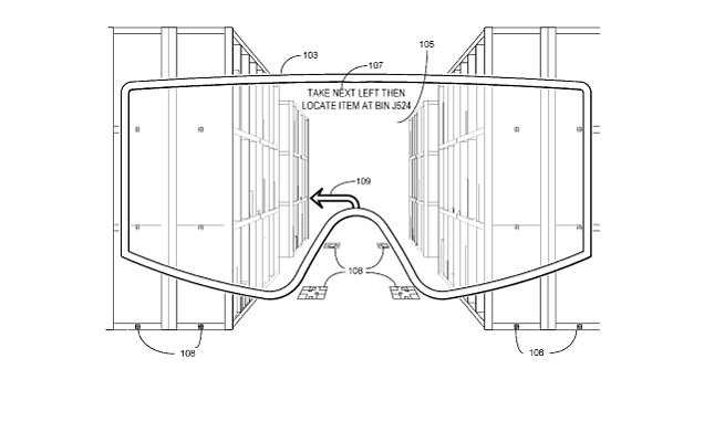 Amazon Patent for AR Safety Glasses for Warehouse Use