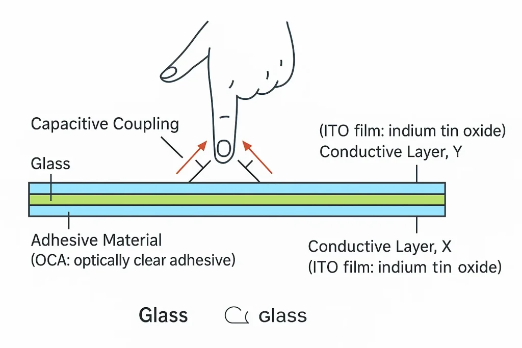 Tablet capacitive touchscreen: G+G vs G+P structure