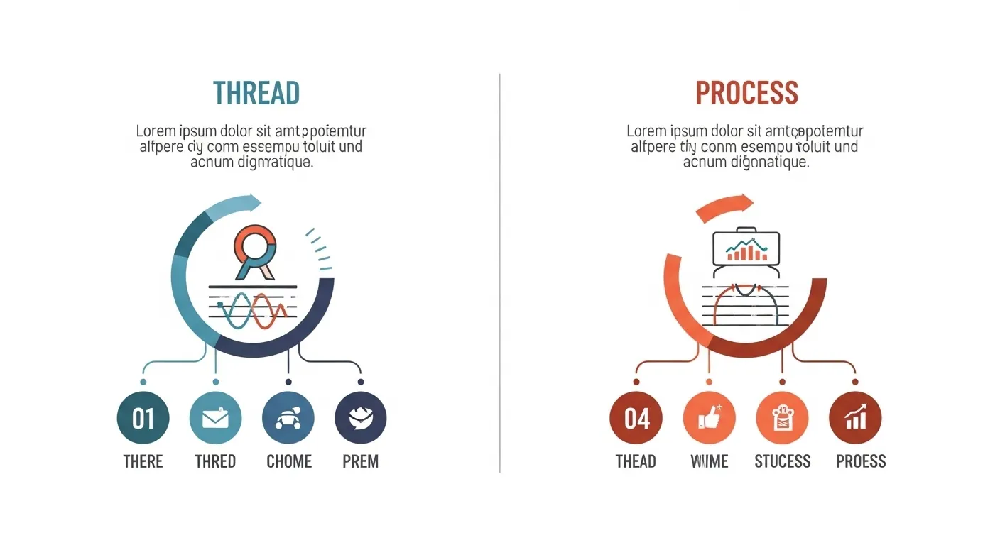 Differences Between MCU Threads and Processes