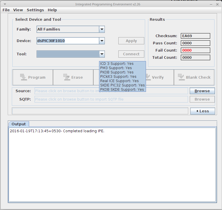 Differences Between MPLAB IDE and IPE