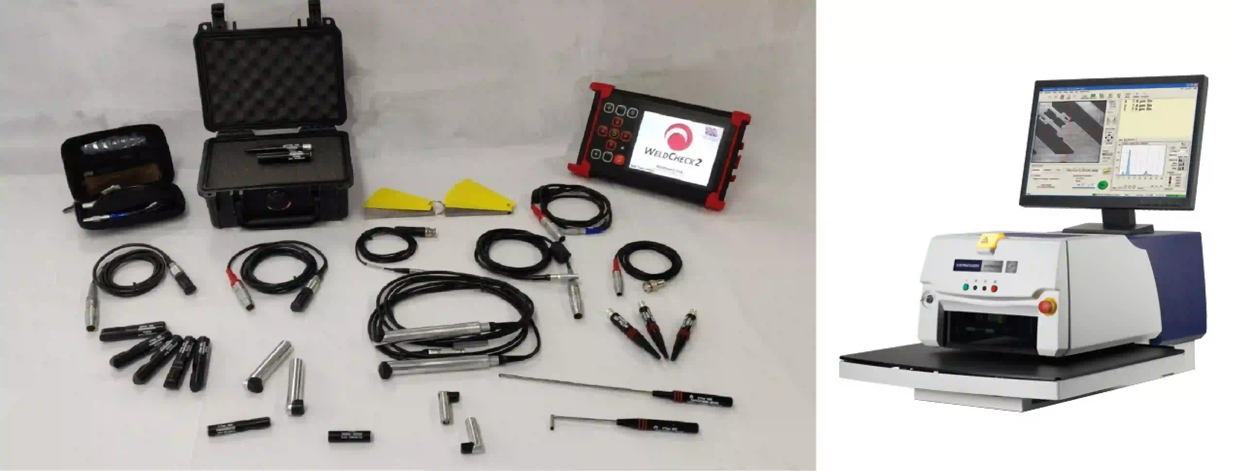 Tools for PCB copper thickness measurement including XRF and eddy current probes.