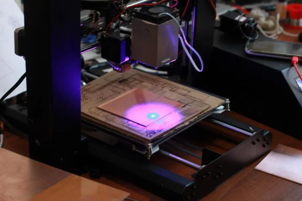 Energy efficient PCB etching with laser technology
