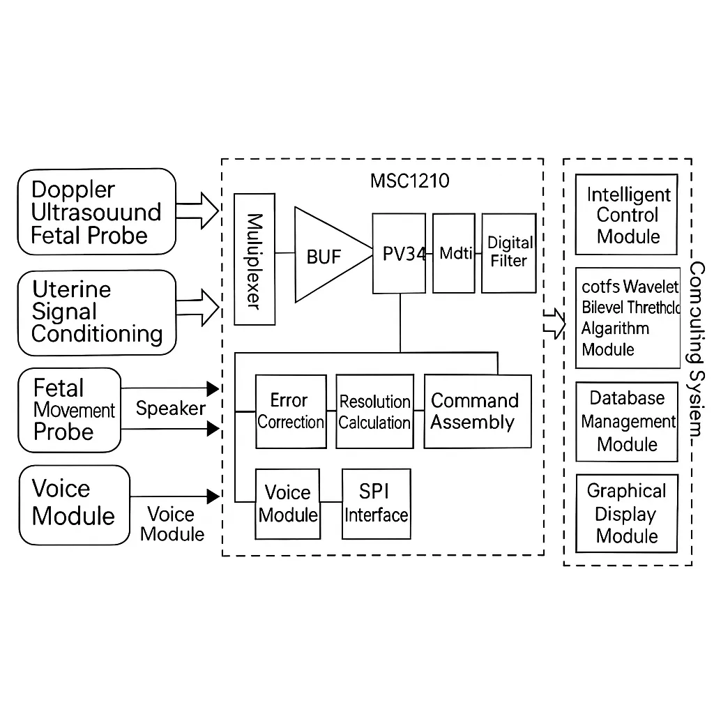 Fetal monitoring system structure