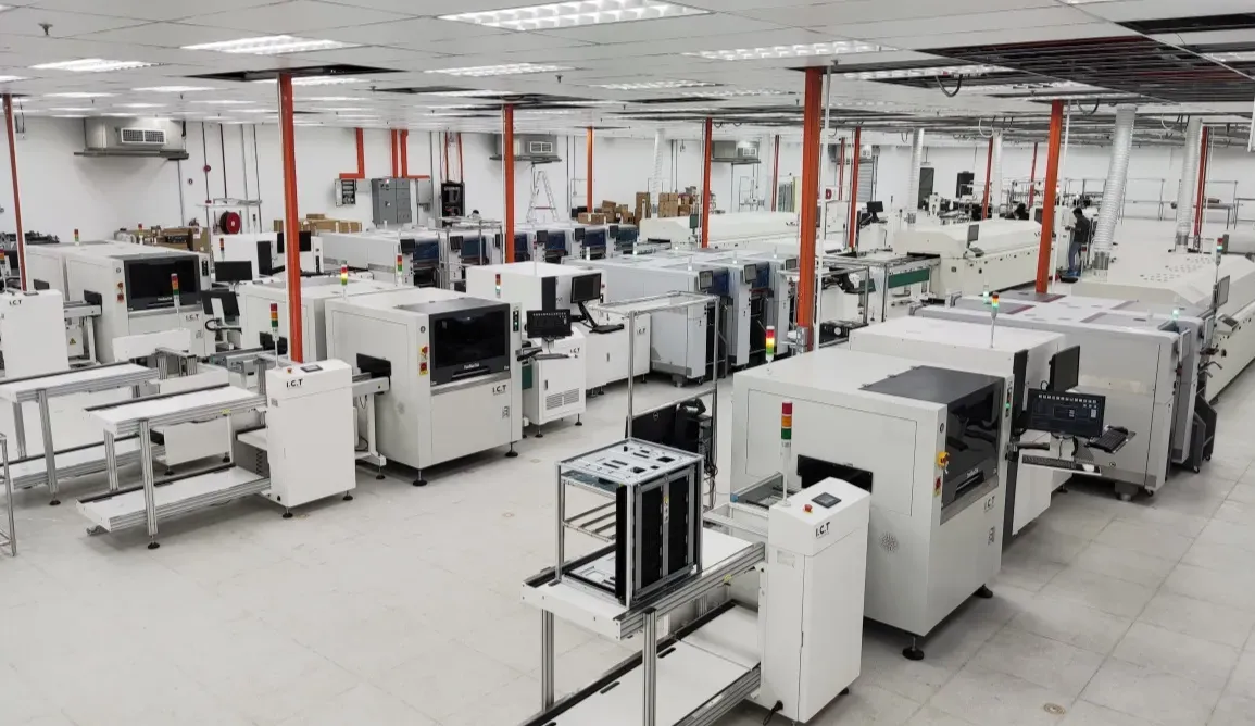 Automated SMT assembly line for automotive PCB production
