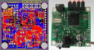 Rigid PCB Layout with SMT and Through-Hole Component Placement