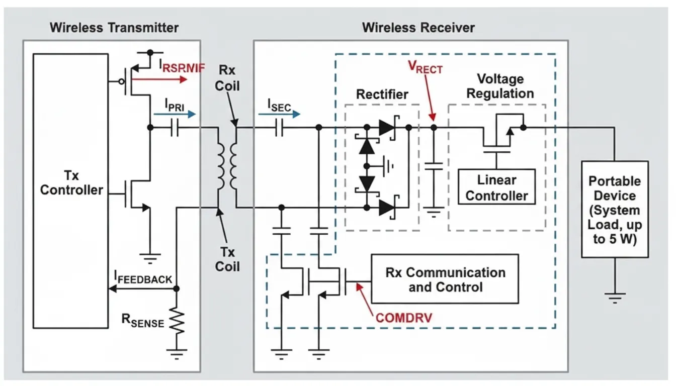 Wireless Inductive Charging for Low-Power Wearables