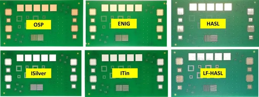 Comparison of PCB surface finishes for RF PCB design and signal integrity