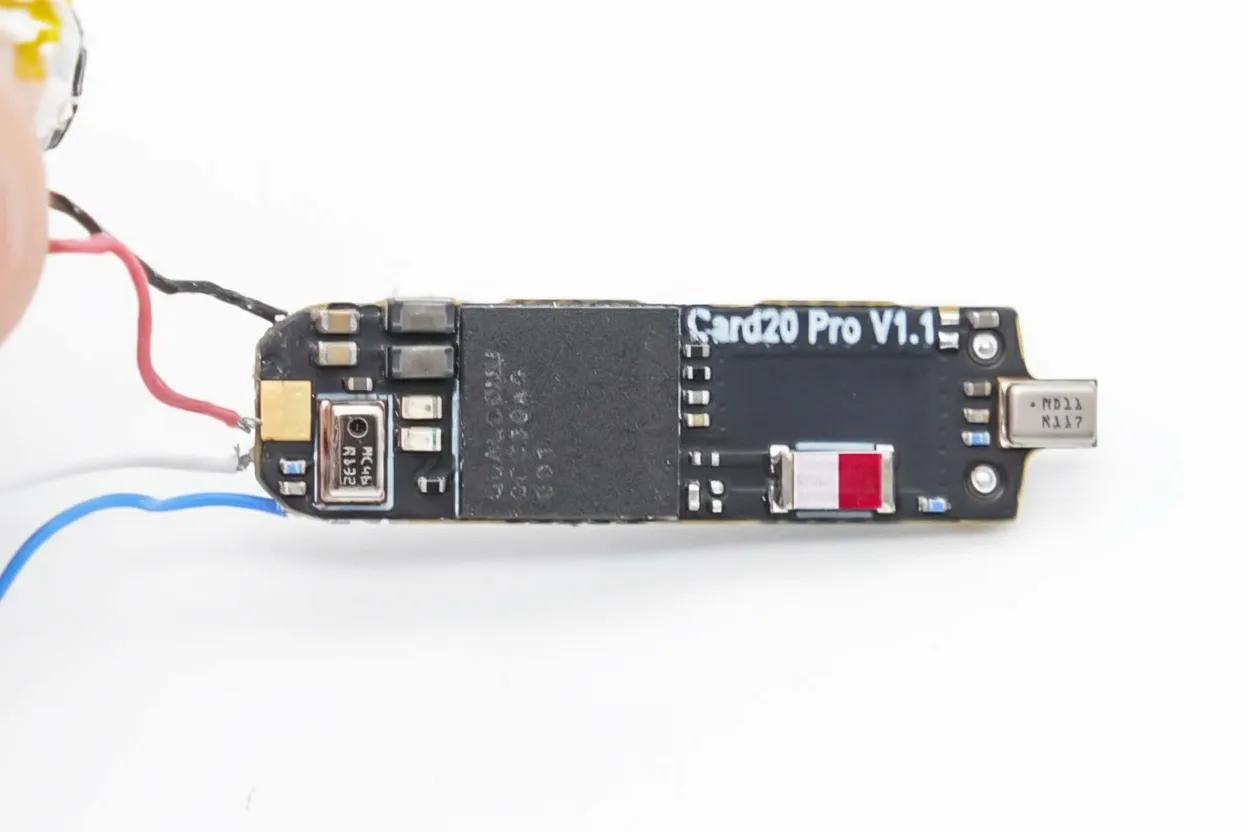 One side of the earbud mainboard