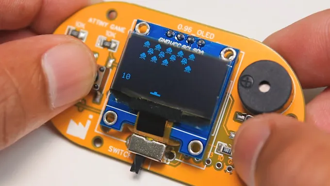 Portable gaming device with miniaturized PCB design