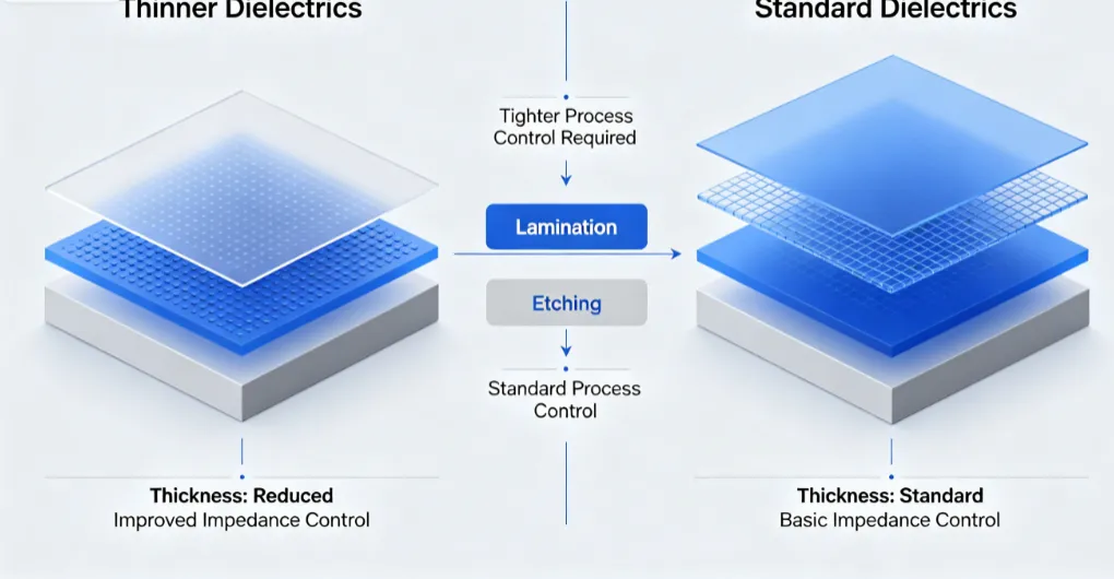 Choosing the Right Dielectric Thickness for High Frequency PCBs: A Comprehensive Guide