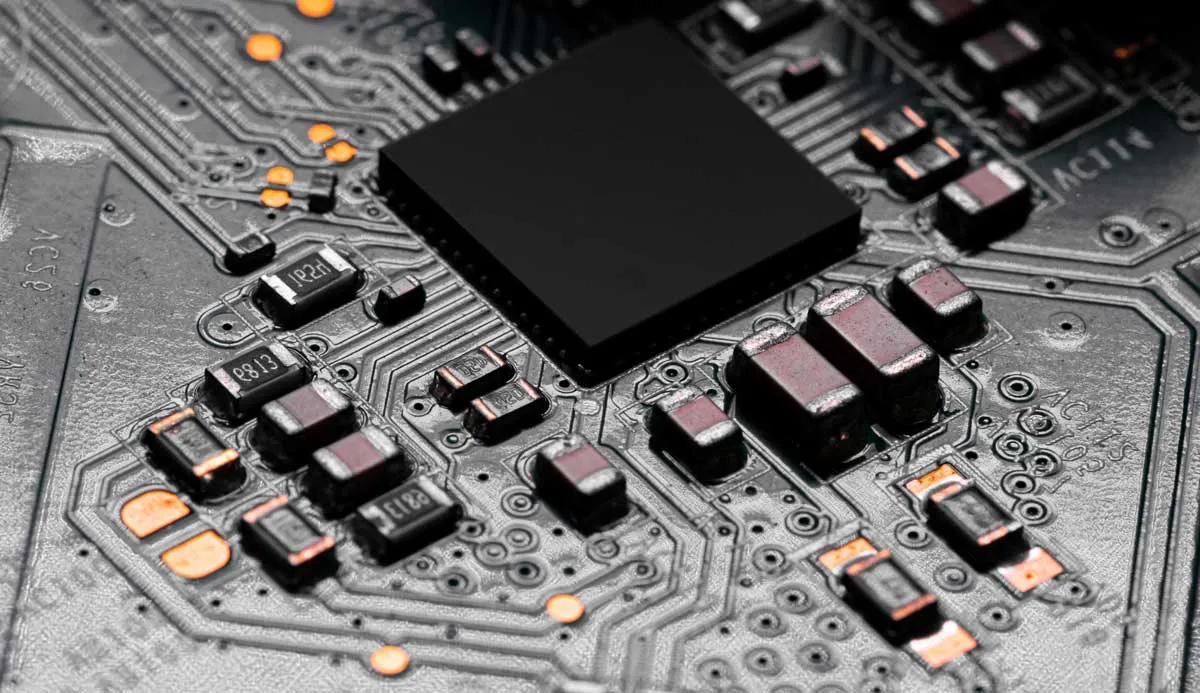 SMT components on a compact PCB for gaming devices